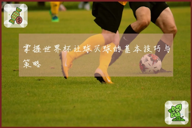 掌握世界杯让球买球的基本技巧与策略